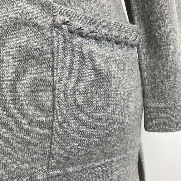 Tory Burch CASHMERE SAYRE TUNIC - GRAY MELANGE in Size S. - Picture 7 of 11